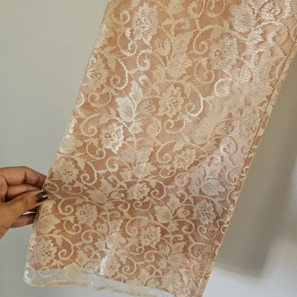 Vintage lace flare pants